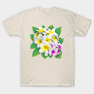 Plumeria Flowers Bouquet T-Shirt